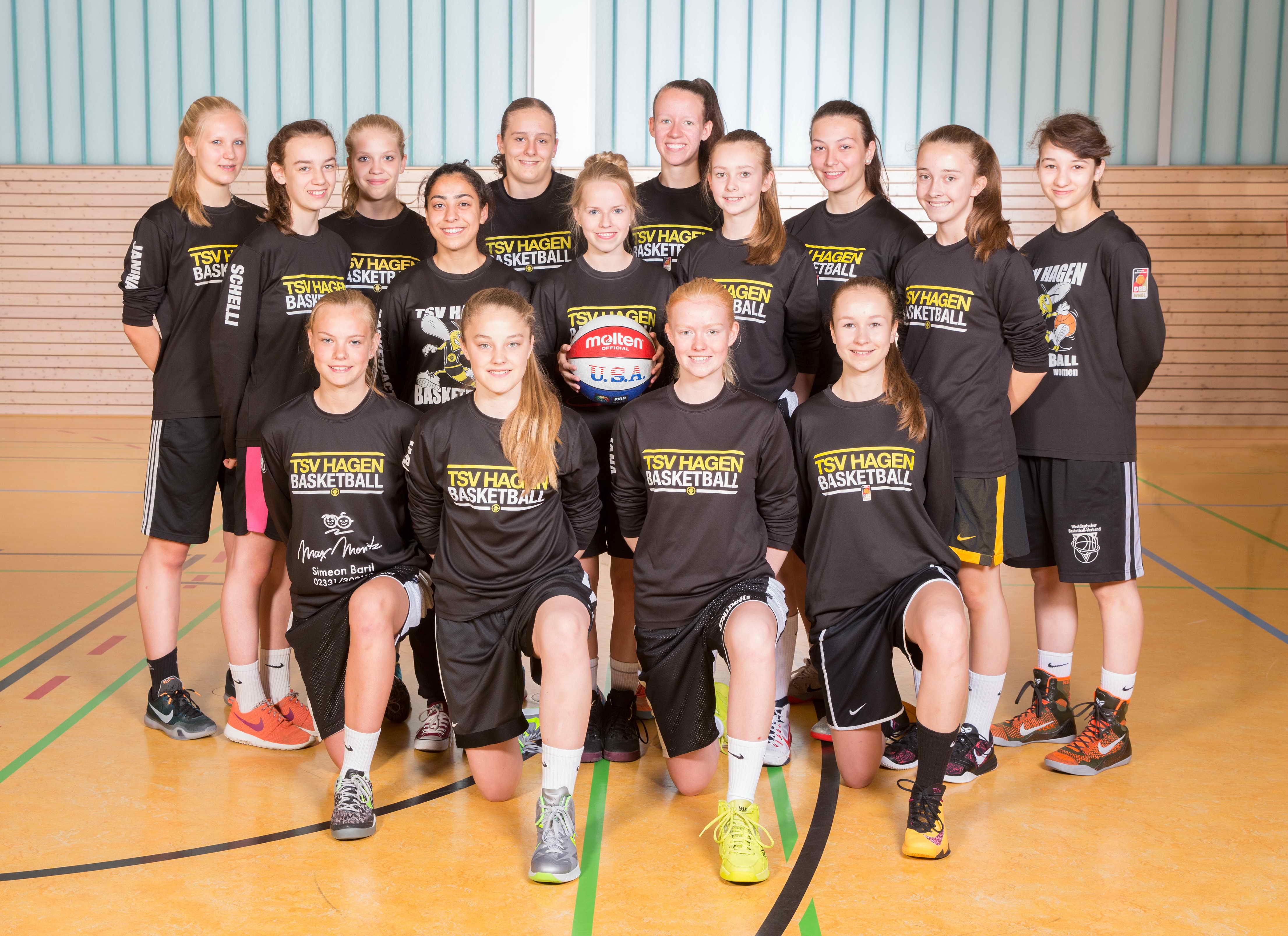 TSV Hagen Teamfoto U17/1 WNBL-Mannschaft
